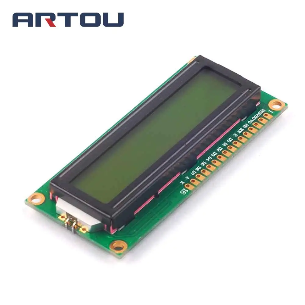 LCD1602 Жълто-Зелен Екран MCU Развитие 3.3 1602 LCD модул