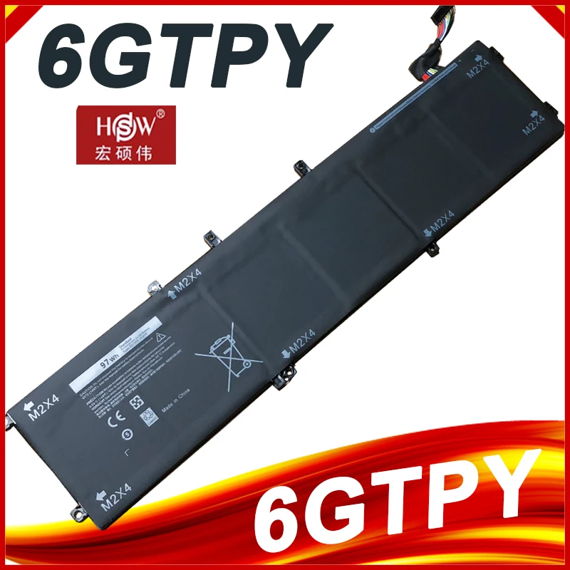 НОВ 6GTPY 05041C Батерия за лаптоп Dell Precision M5520 M5530 XPS 15 9560 9570 5XJ28 5D91C P56F-001 P83F001