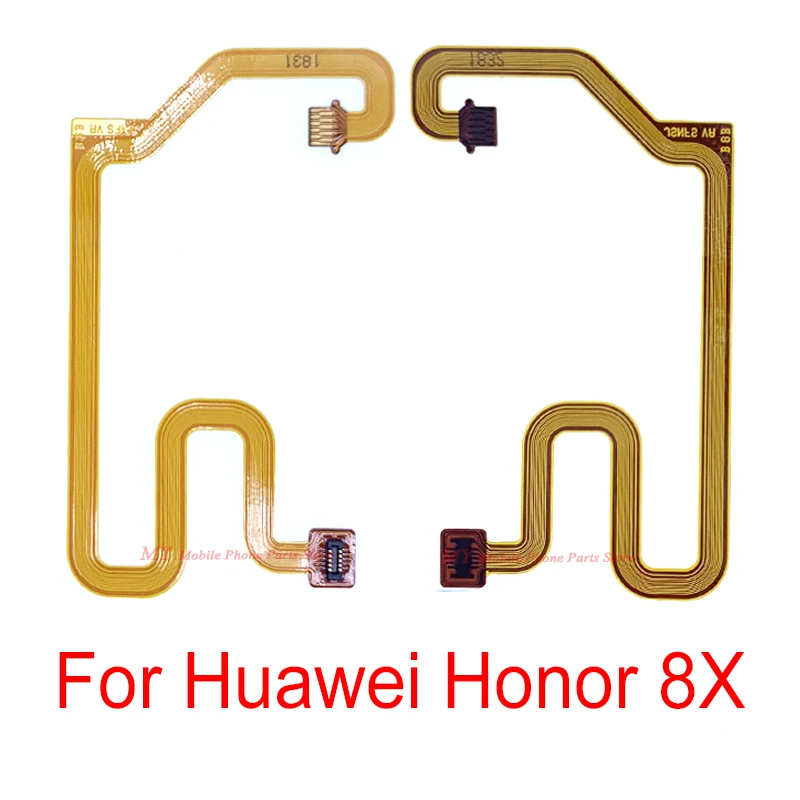10 БР. Бутон за Връщане у Дома Сензор за Пръстови Отпечатъци Скенер Конектор Гъвкав Кабел За Huawei Honor 8X Връзка Пръстови Отпечатъци Гъвкав
